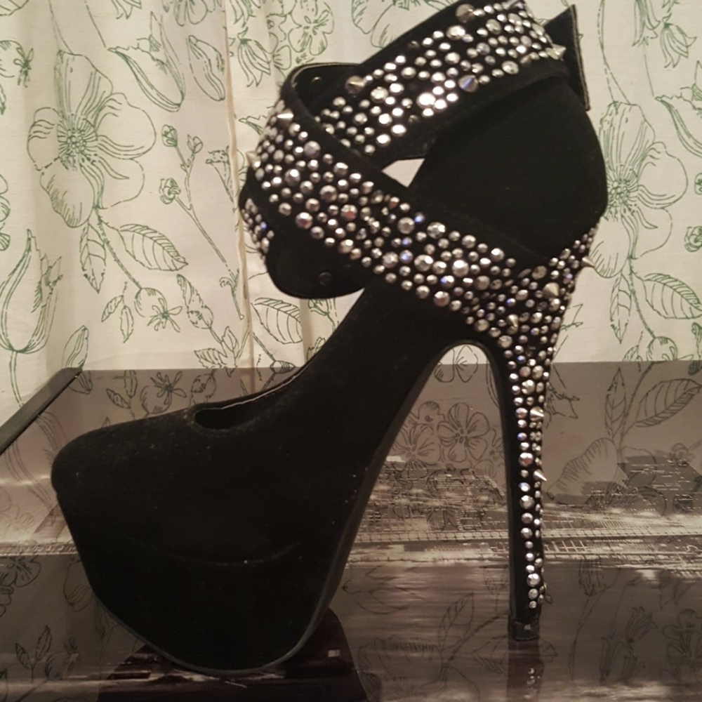 Black high heels